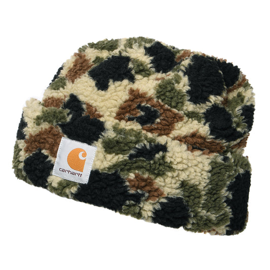 Carhartt WIP Prentis Pile Fleece Beanie Mütze - Tarnfarben