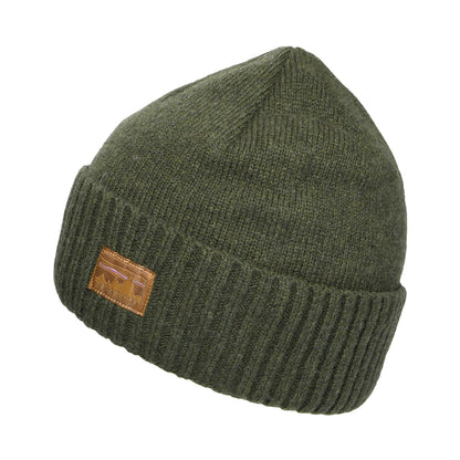 Patagonia 73 Skyline Brodeo Beanie Mütze aus recycelter Wolle - Kieferngrün