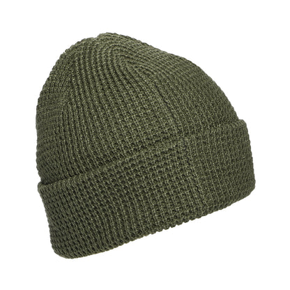 Patagonia Snowdrifter Beanie Mütze und Waffelstrickmuster - Kieferngrün