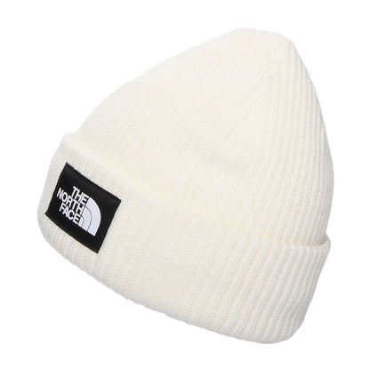 The North Face Salty gefütterte Beanie Mütze - Cremeweiß