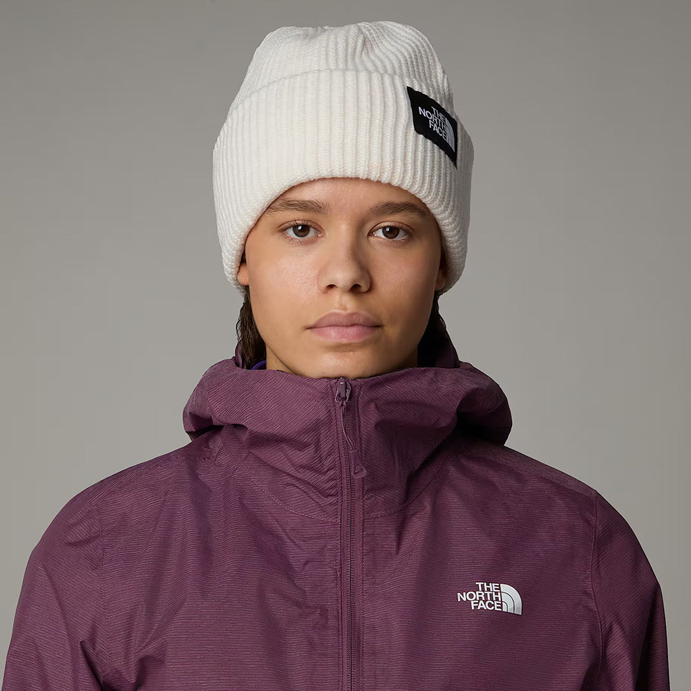 The North Face Salty gefütterte Beanie Mütze - Cremeweiß