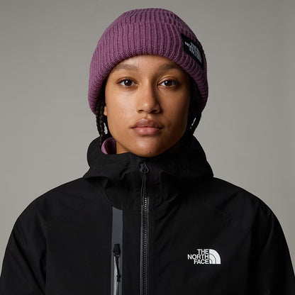 The North Face Salty gefütterte Beanie Mütze - Dunkles Mauve