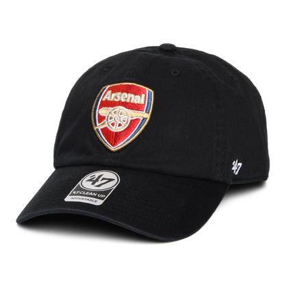 47 Brand Arsenal FC Baseball Cap - Clean Up - Schwarz