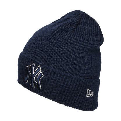 New Era Cuffed New York Yankees Beanie Mütze - MLB World Series Patch - Marineblau