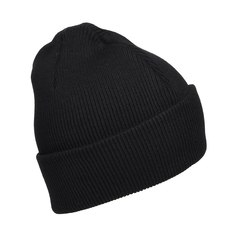 Levi's Backpatch Beanie Mütze aus Baumwolle - Schwarz