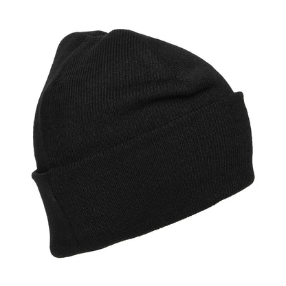 Timberland Tonal Patch Cuffed Beanie Mütze - Schwarz