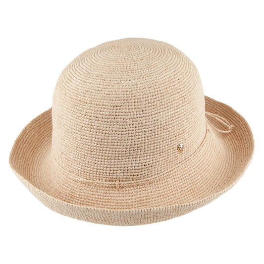 Helen Kaminski Provence 8 Packbarer Sonnenhut aus Raffia Stroh - Natur