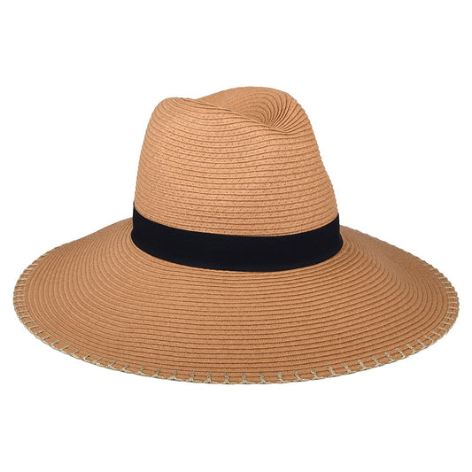 Joules Sia mit erweiterter Krempe Summer Fedora Hut - Natur