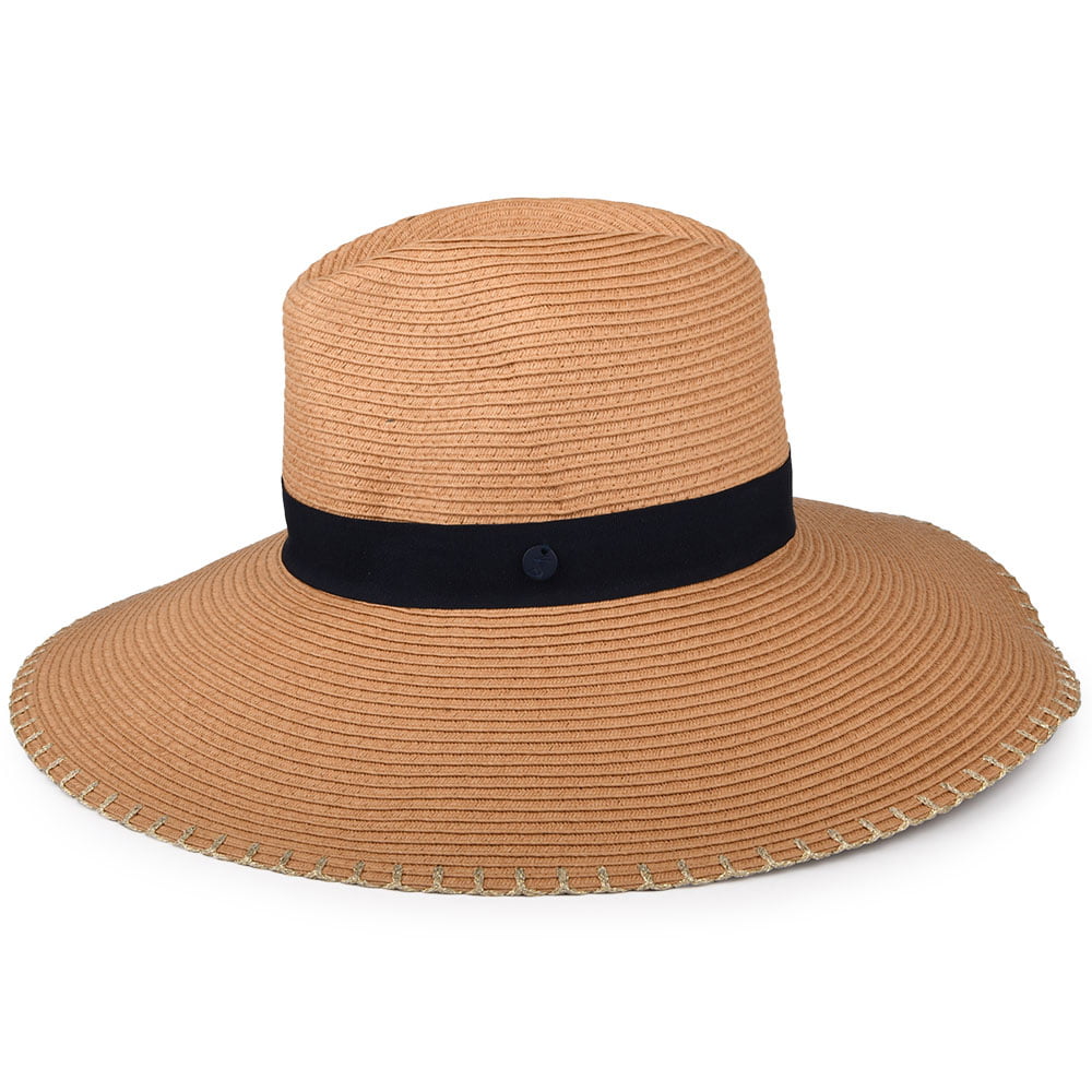 Joules Sia mit erweiterter Krempe Summer Fedora Hut - Natur