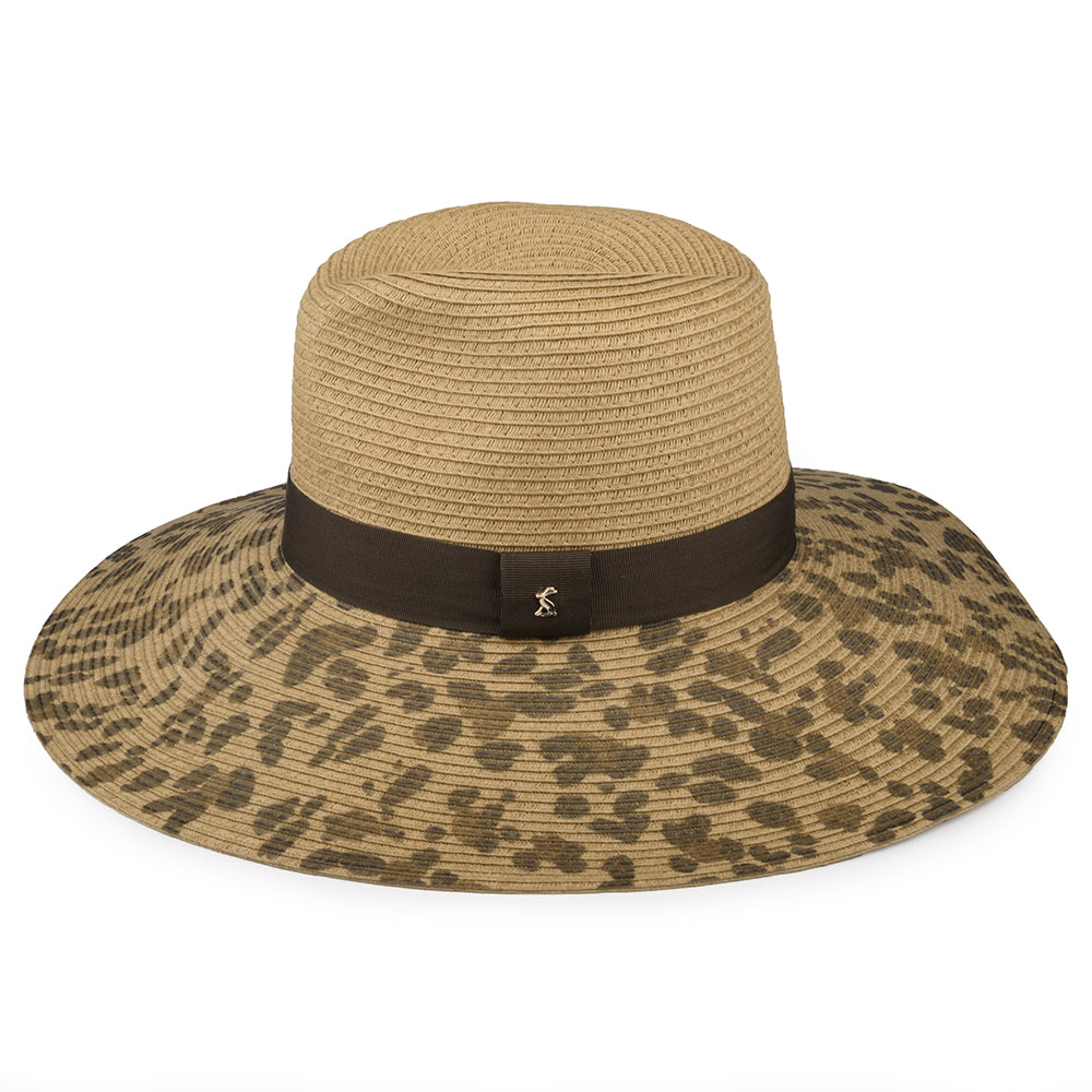 Joules Sia mit erweiterter Krempe Fedora Sonnenhut - Natur-Braun