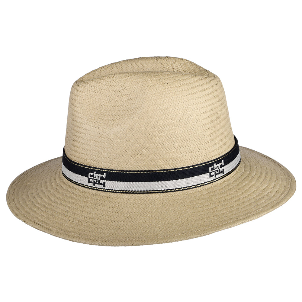 Tommy Hilfiger Iconic Prep Fedora Hut aus Toyo Stroh - Natur