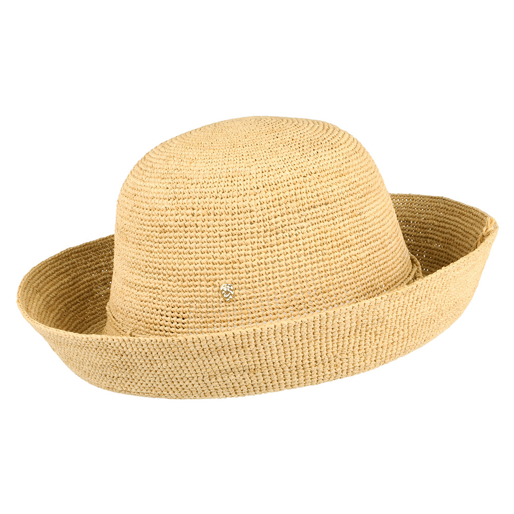 Helen Kaminski Provence 10 Knautschbarer Sonnenhut aus Raffia Stroh - Natur