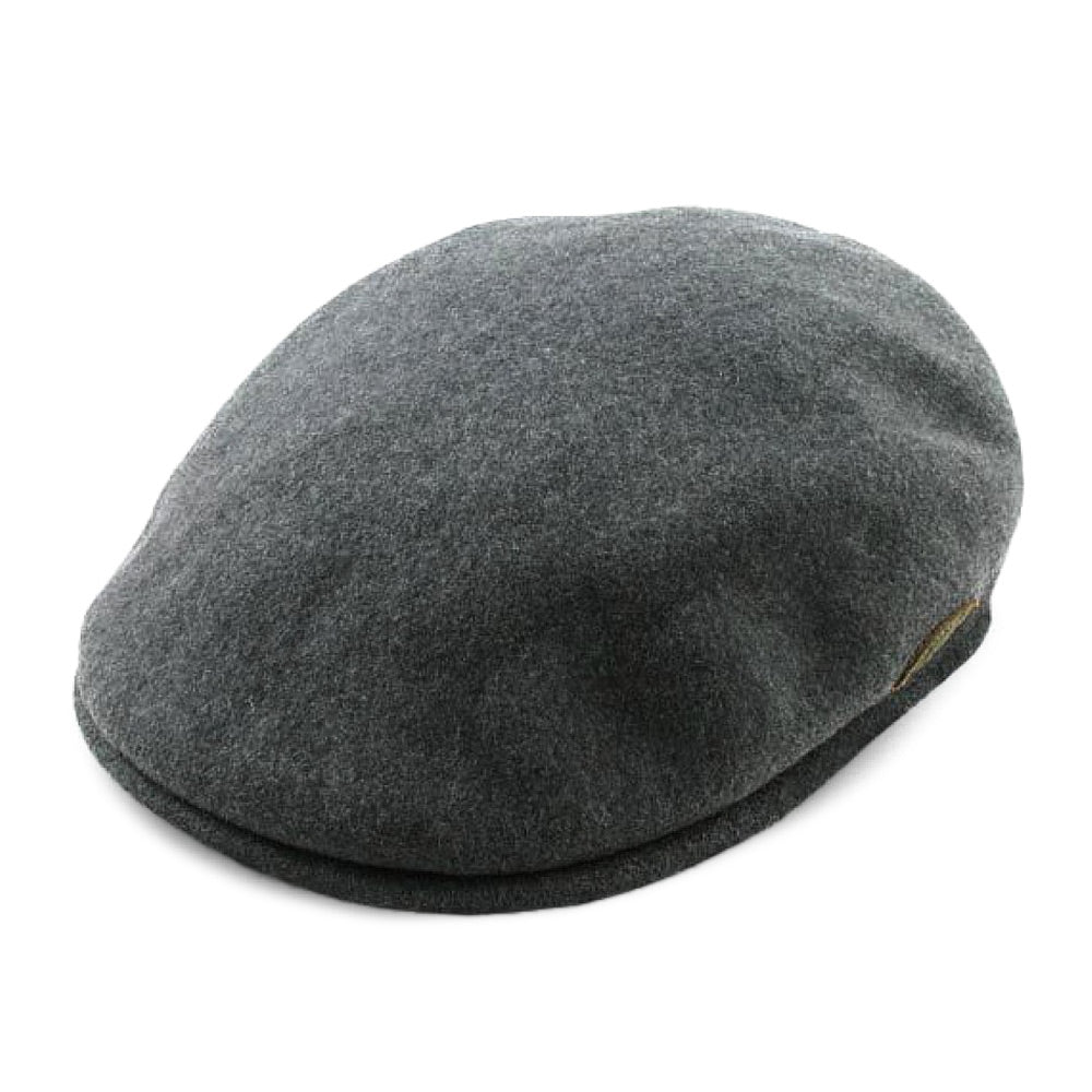 Kangol 504 Schiebermütze aus Wolle mit Ohrenklappen - Dunkler Flannel