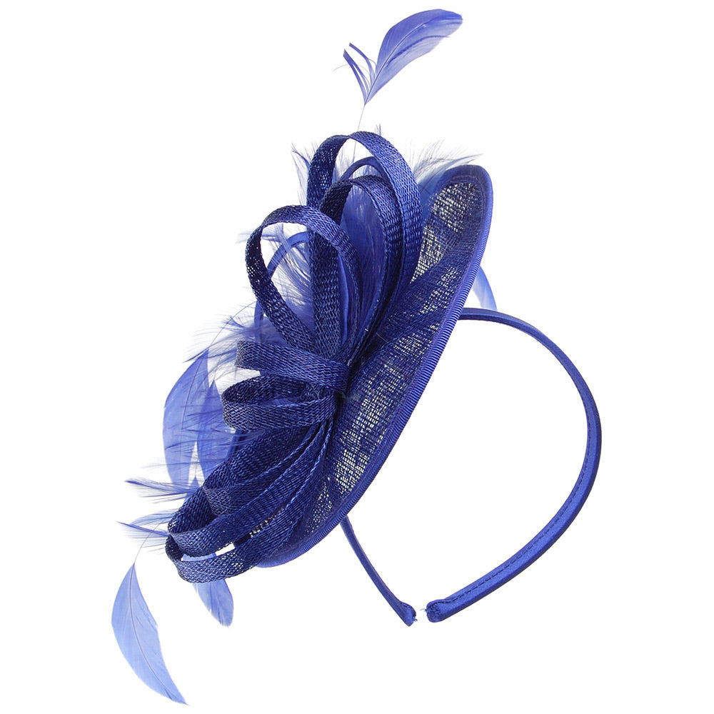 Jane Anne Designs Aria Disc Fascinator - Kobaltblau