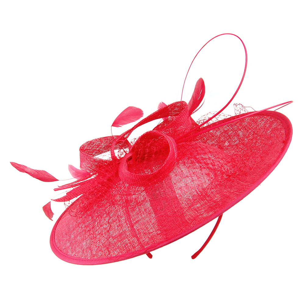 Failsworth Lunar Scheiben Fascinator - Rot