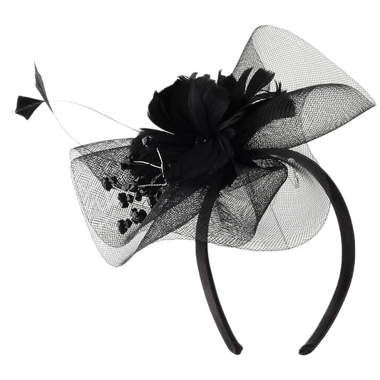 Jane Anne Designs Clementine Fascinator - Schwarz