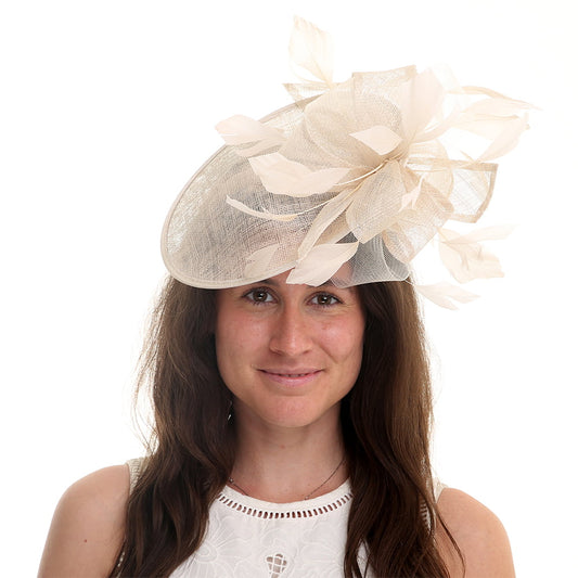 Jane Anne Designs Jennifer Scheiben Fascinator - Champagner