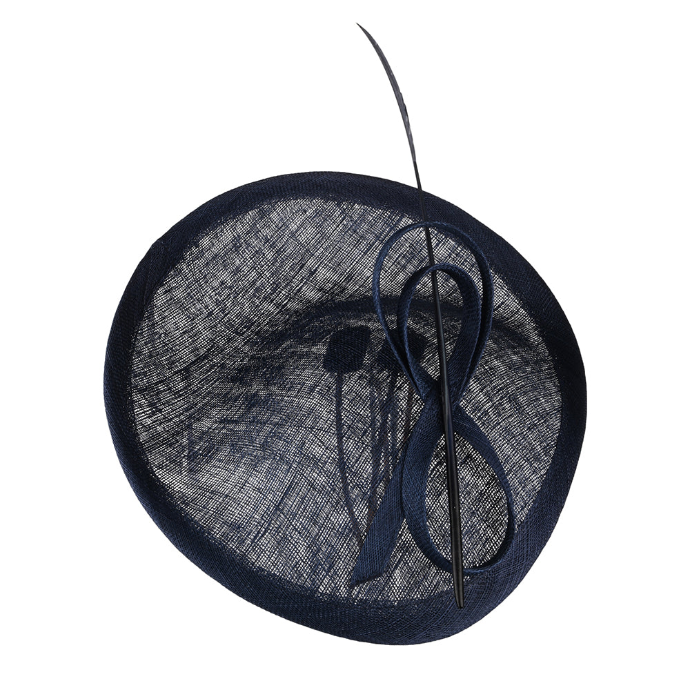 Whiteley Tulpen Disc Fascinator - Marineblau