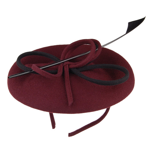 Whiteley Arwyn Disc Fascinator - Maulbeere