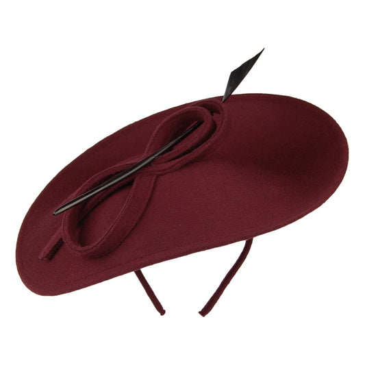 Whiteley Athena Disc Fascinator - Maulbeere