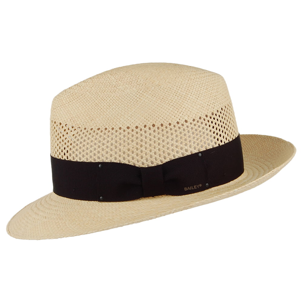 Bailey Groff Panama Fedora Hut - Natur