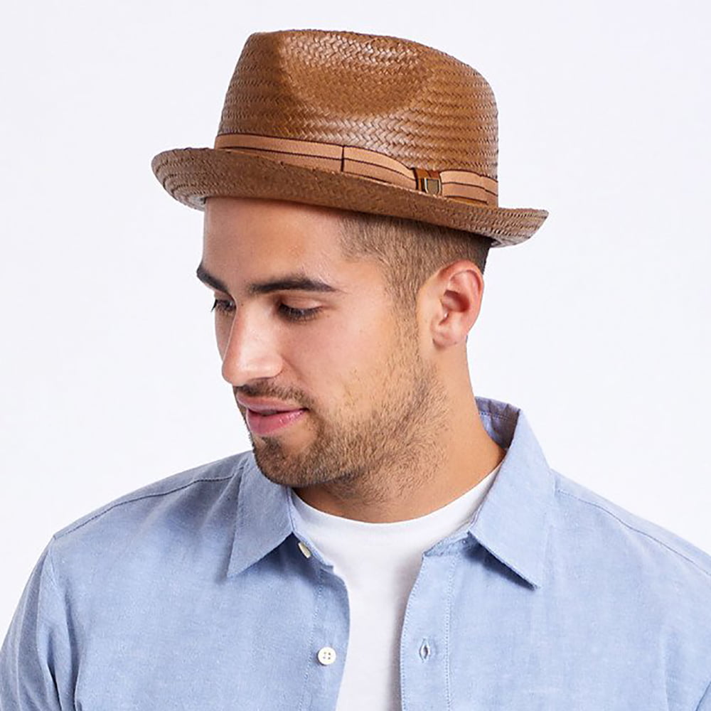 Brixton Castor Trilby Hut aus Stroh - Toffee