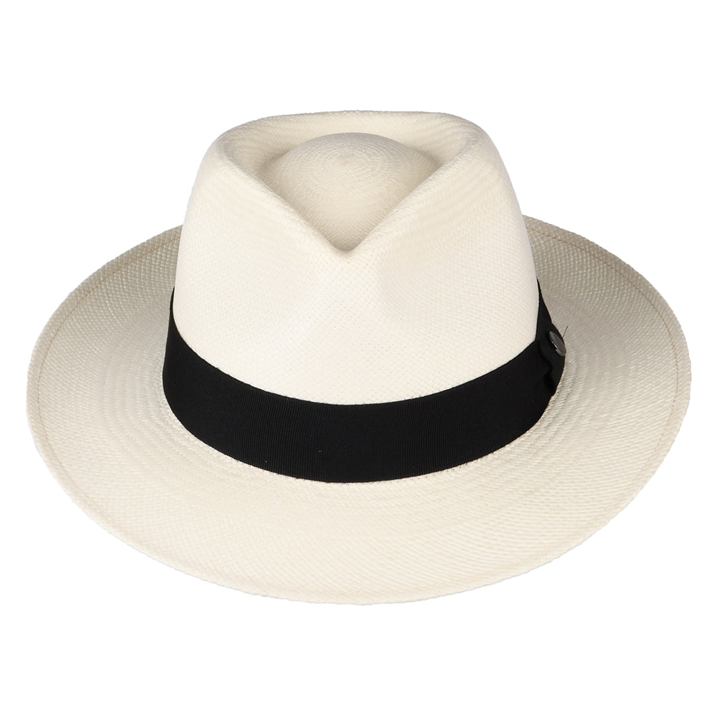 City Sport Teardrop Panama Fedora Hut - Perlweiß