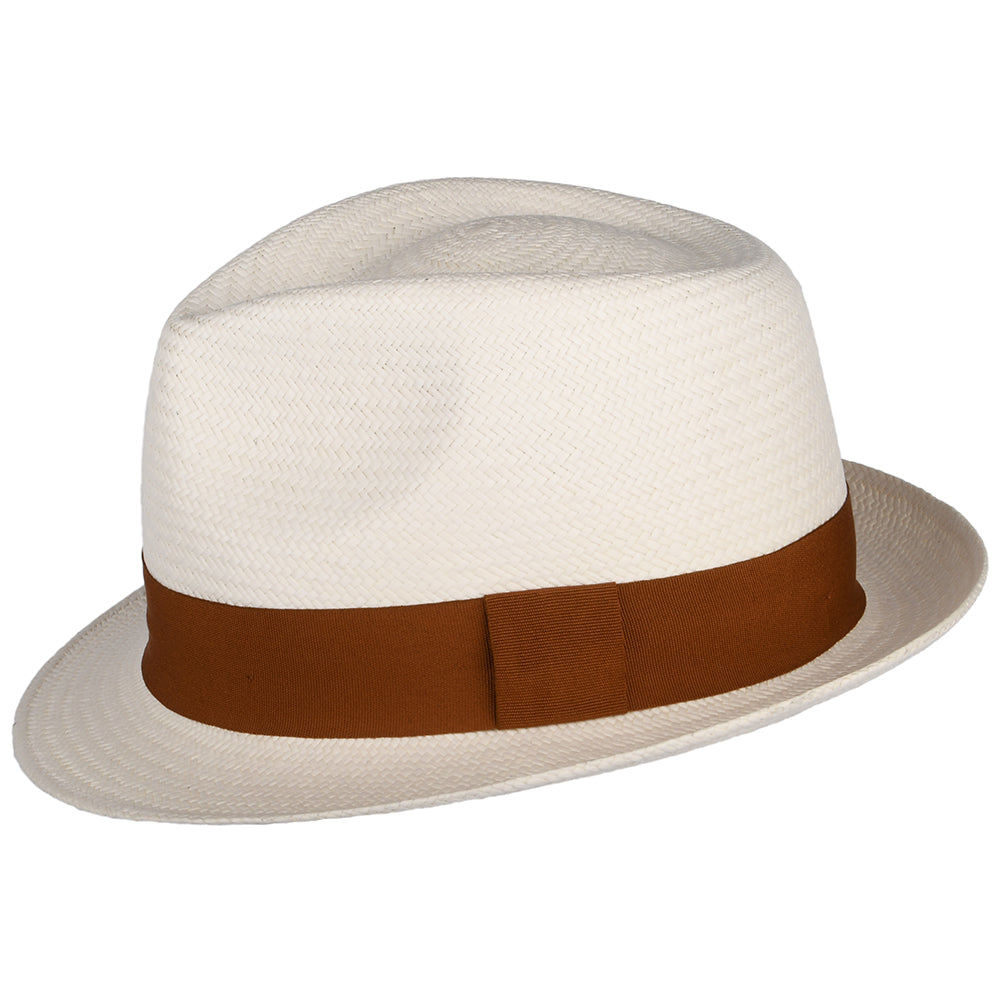 Failsworth Panama Trilby Hut - Perlweiß-Toffee