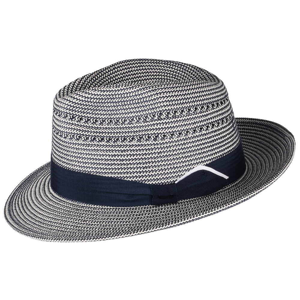 Bailey Eli Fedora Hut - Marineblau-Creme