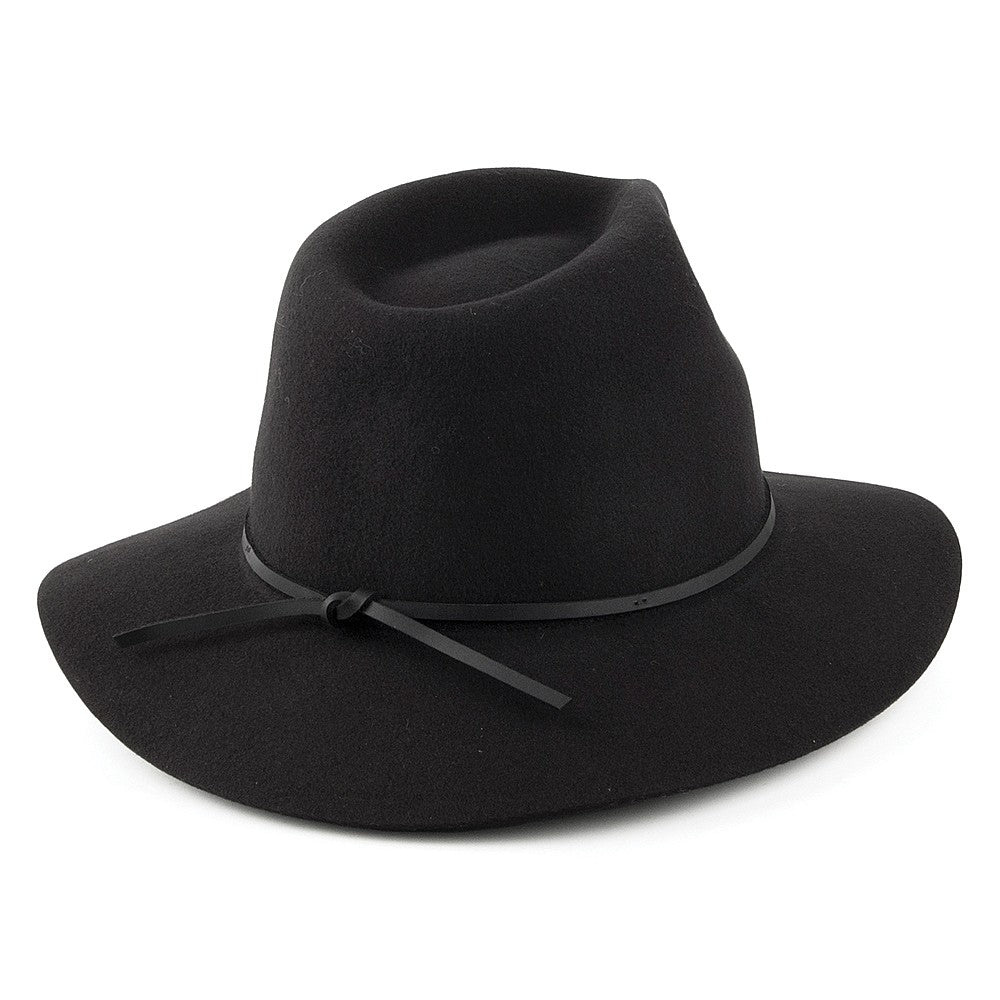 Brixton Wesley Fedora Hut - Schwarz