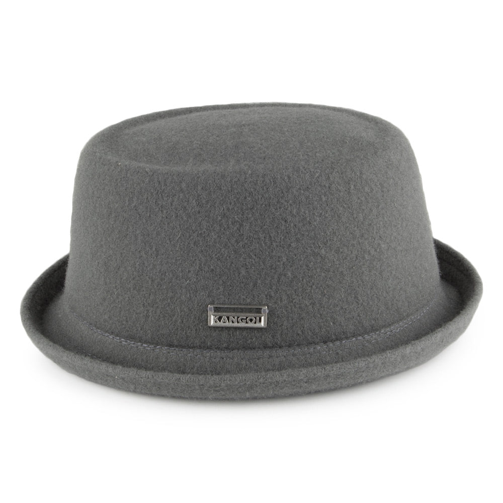 Kangol Wool Mowbray Pork Pie Hut - Grau