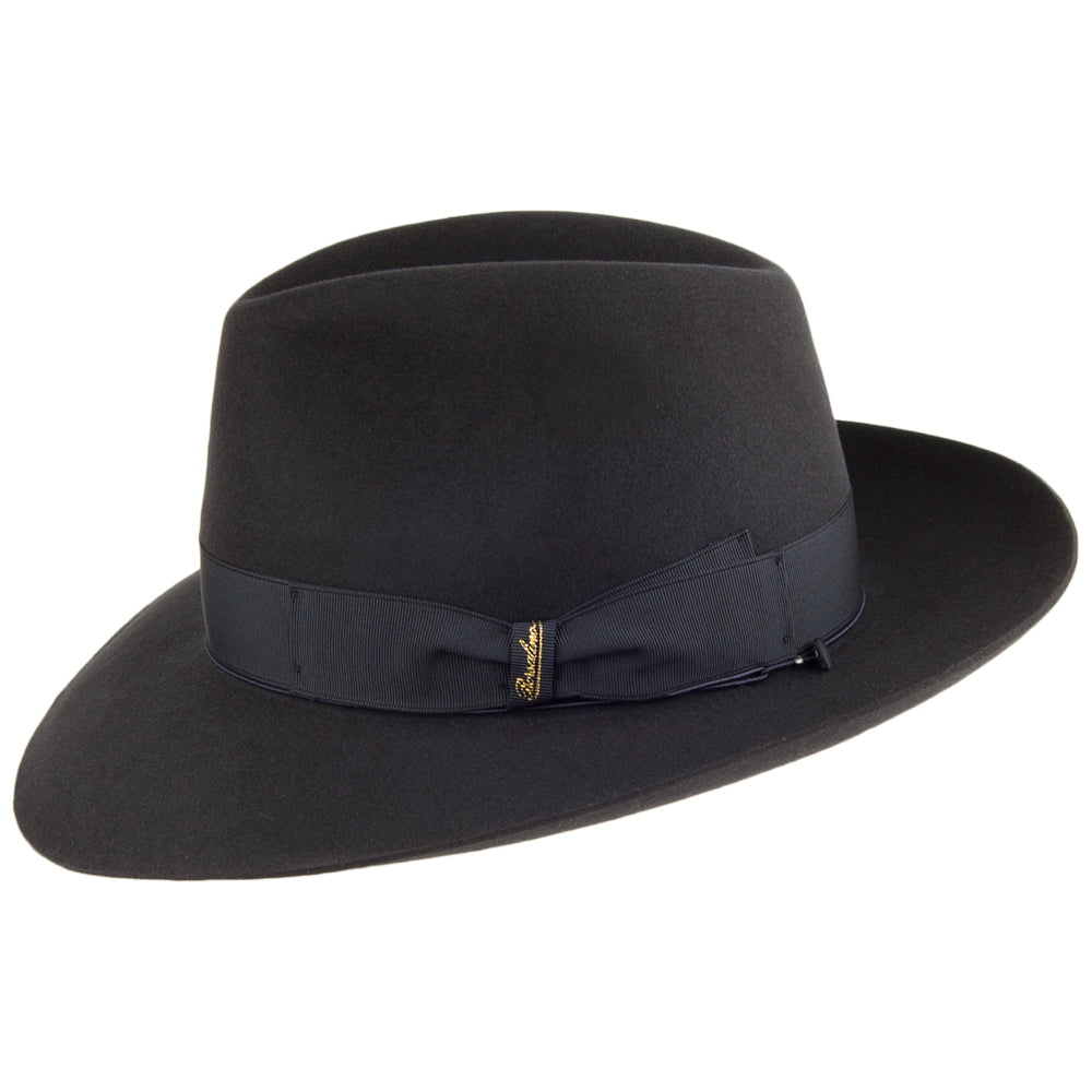 Borsalino Avalon Fedora Hut aus Haarfilz - Anthrazit