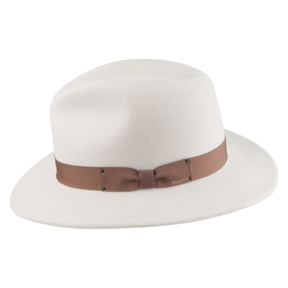 Bailey Curtis II Knautschbarer Fedora Hut - Creme