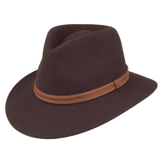 Bailey Camden Safari Fedora Litefelt - Braun