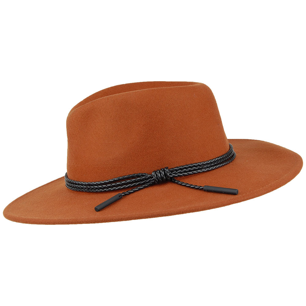 Bailey Piston Fedora Hut aus Wollfilz - Karamell