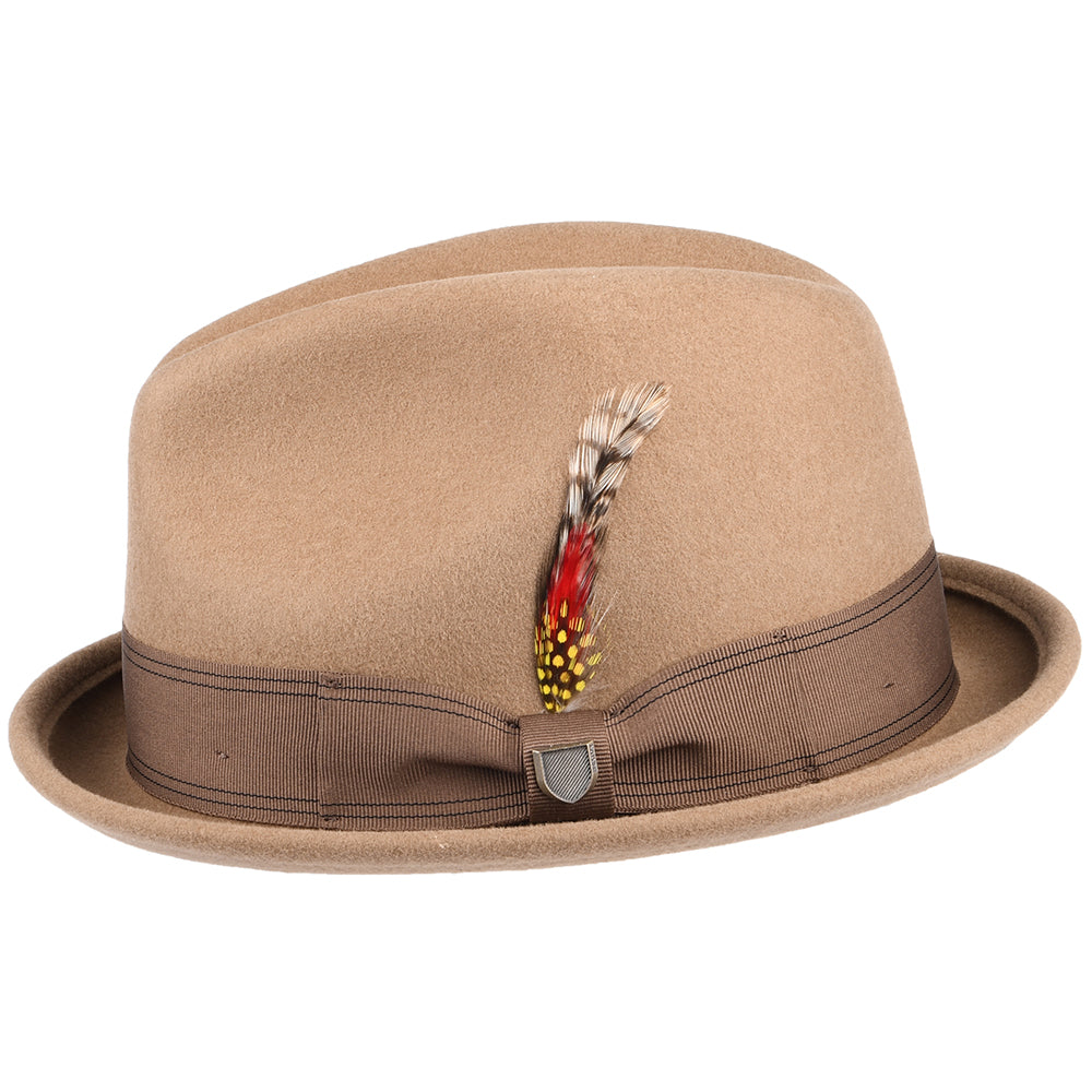 Brixton Gain Trilby Hut aus Wollfilz - Khaki