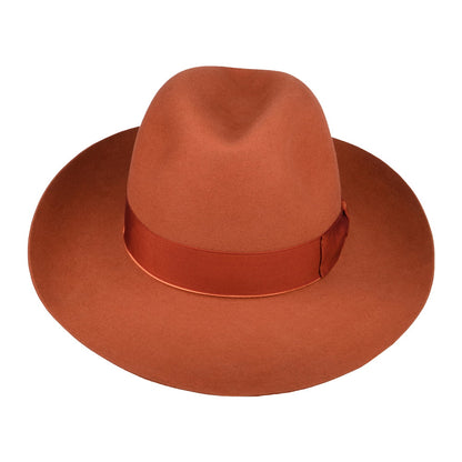 Borsalino Avalon Fedora Hut aus Haarfilz - Verbranntes Orange