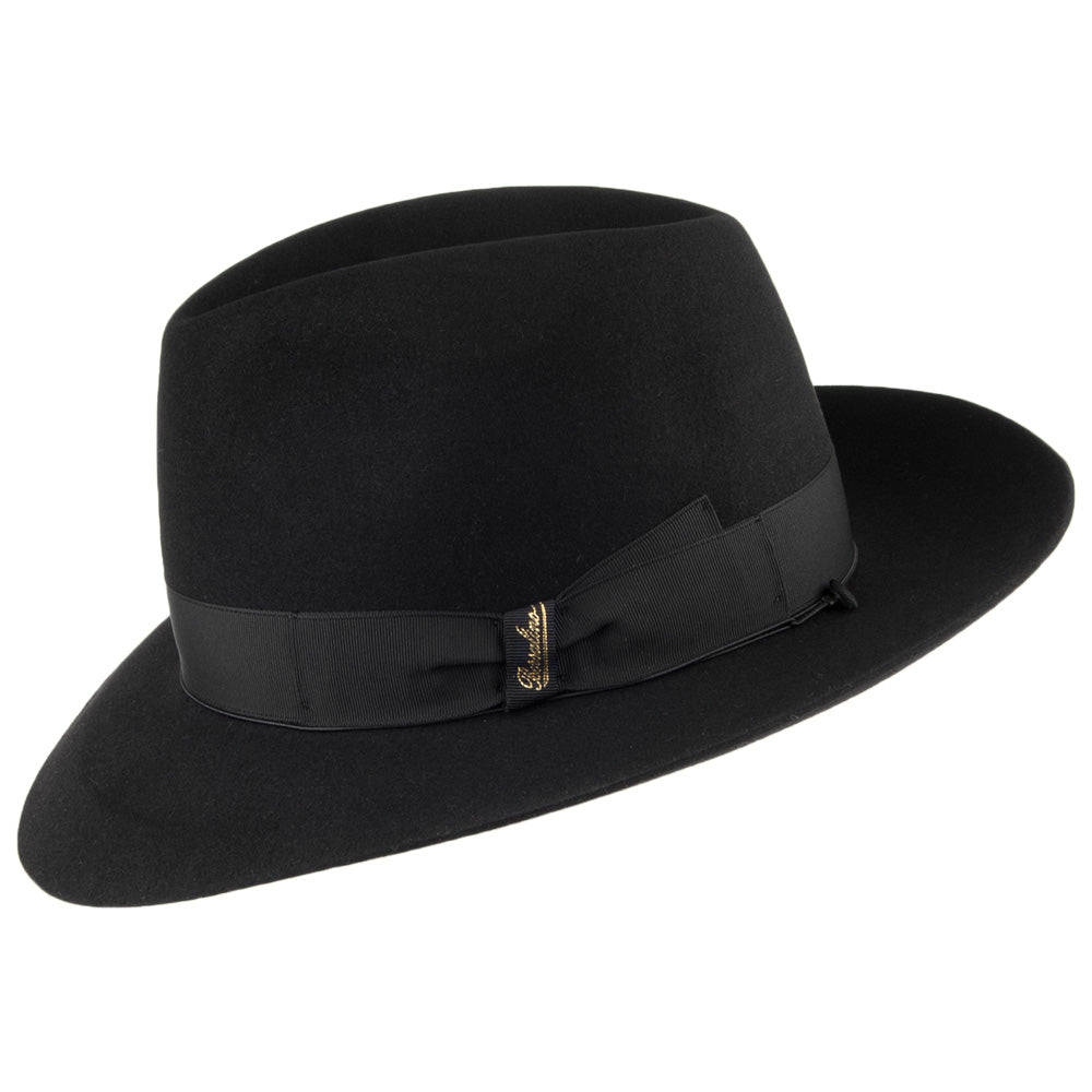 Borsalino Avalon Fedora Hut - Schwarz