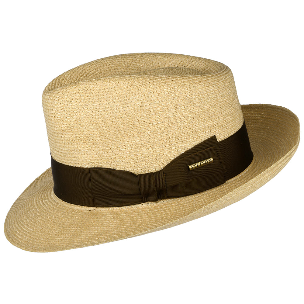 Stetson Fedora Hut aus Hanf - Natur