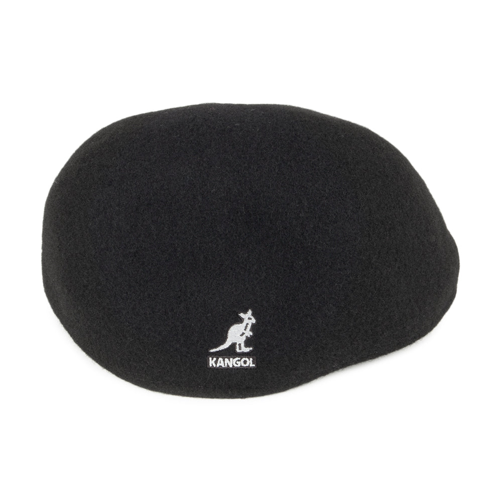 Kangol Nahtlose Wool 507 Schiebermütze - Schwarz