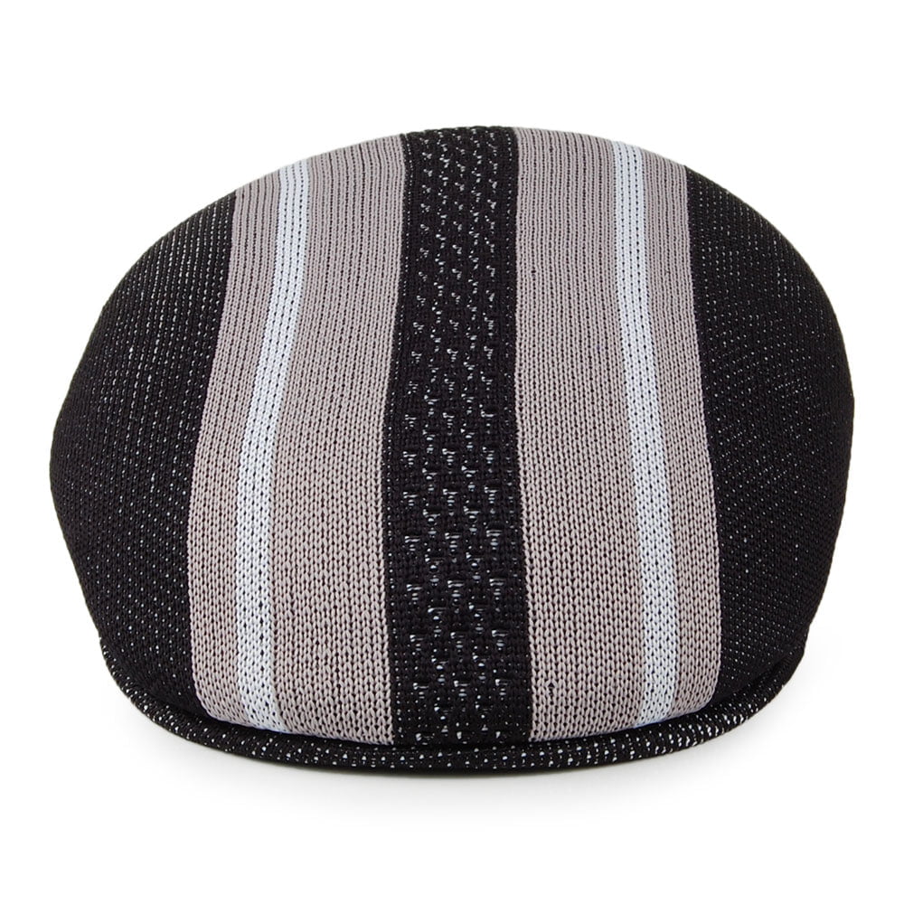 Kangol Vented Stripes 504 Schiebermütze - Schwarz