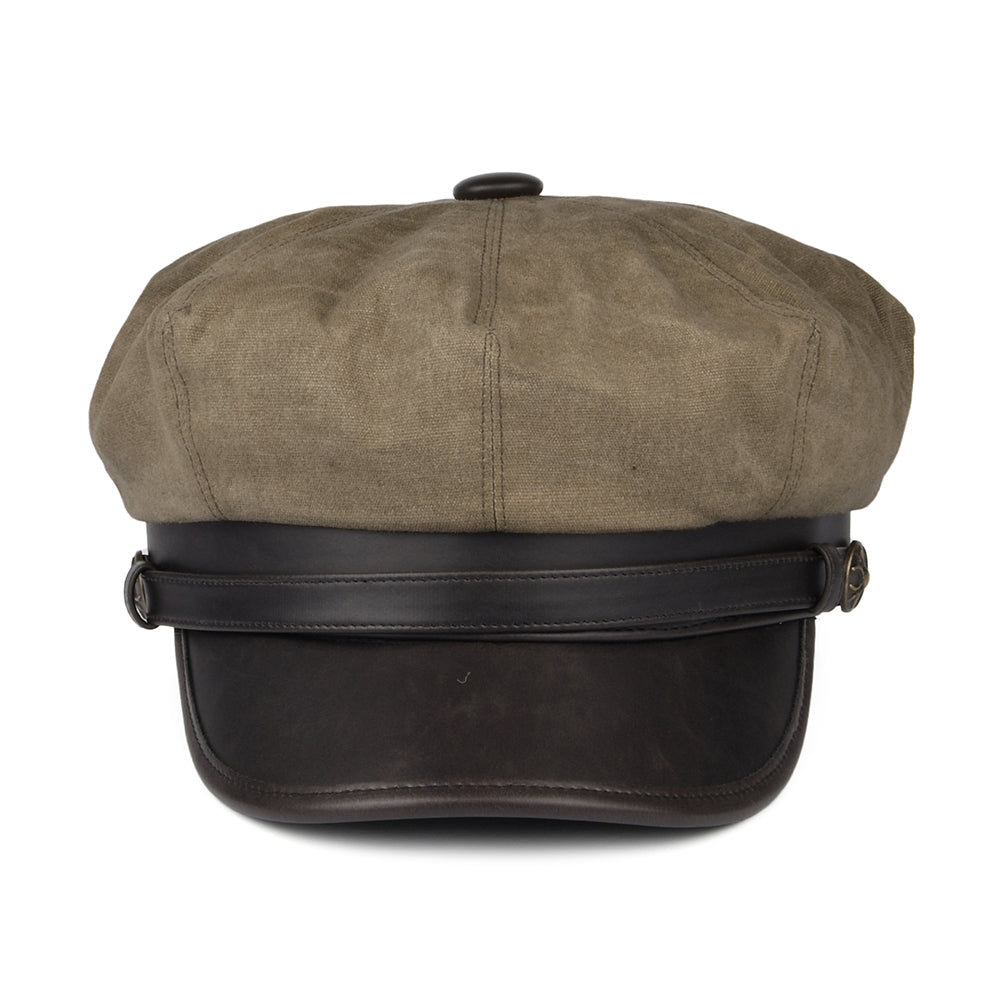 Jaxon & James Rebel Motorcycle Cap - Britisches Hellbraun