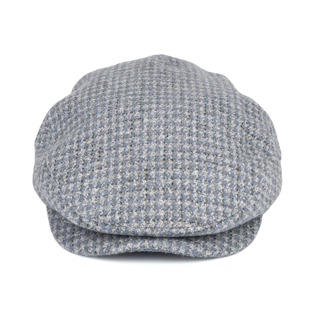 Brixton Hooligan Schiebermütze Houndstooth - Blau-Cremeweiß