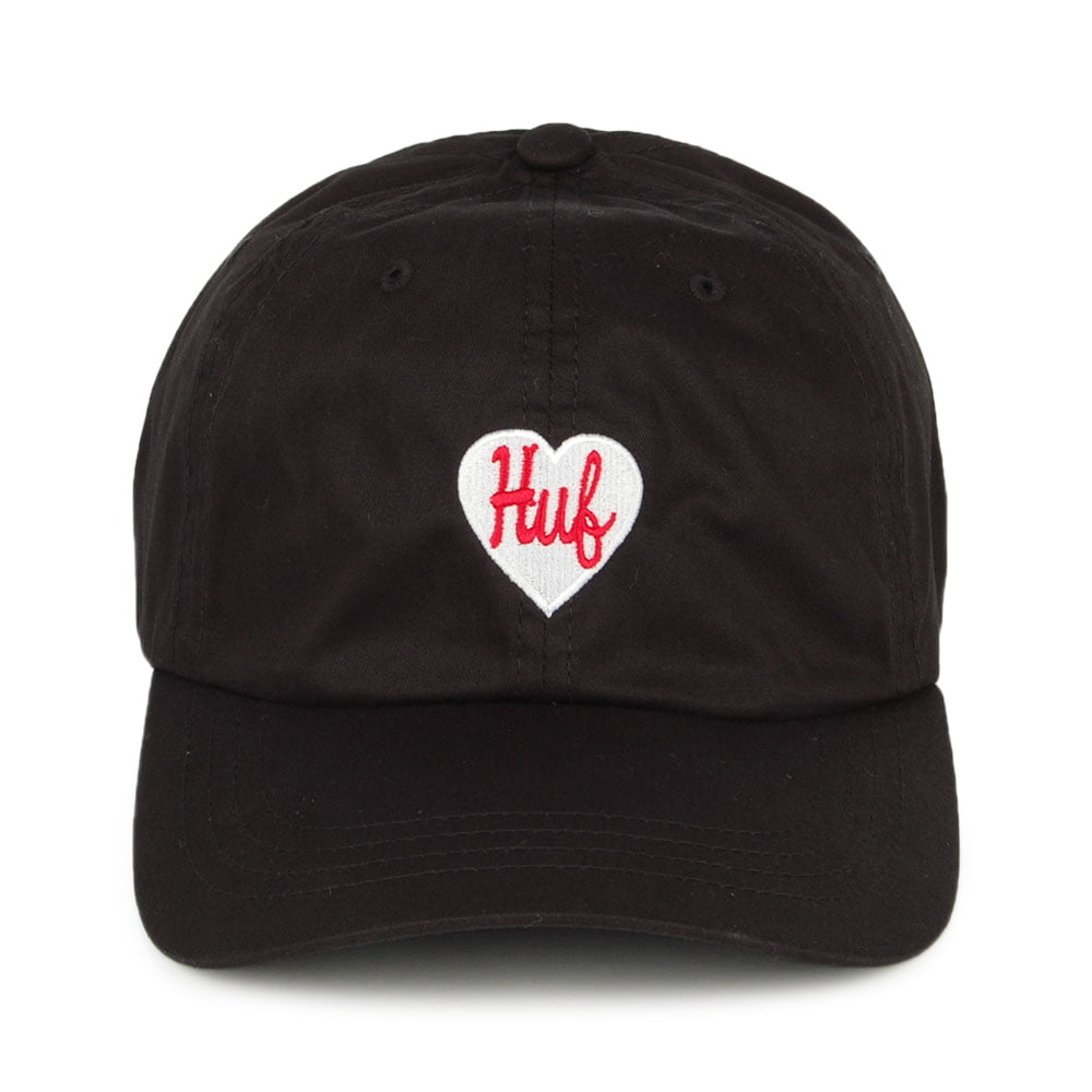 HUF Plastik Herz Curved Visor Baseball Cap - Schwarz