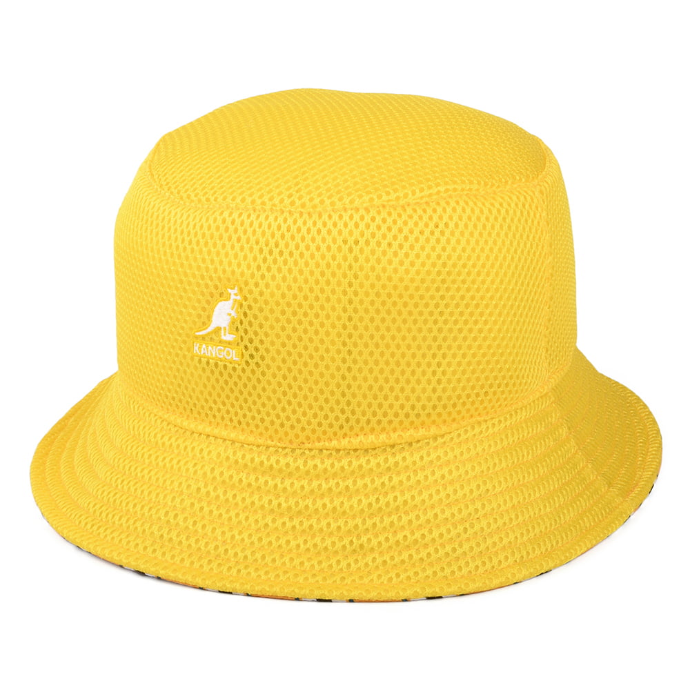 Kangol Double Pattern Special Wendbarer Fischerhut - Senfgelb