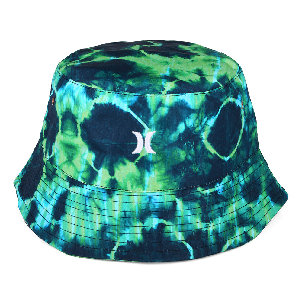 Hurley Small Logo Fischerhut Tie Dye - Marineblau-Grün