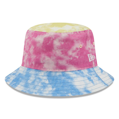 New Era Damen Tapered Fischerhut - Tie Dye - Blau-Rosa-Gelb