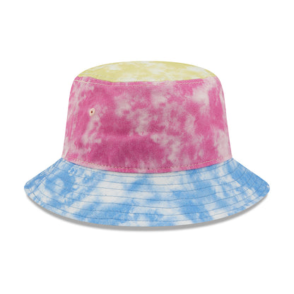 New Era Damen Tapered Fischerhut - Tie Dye - Blau-Rosa-Gelb