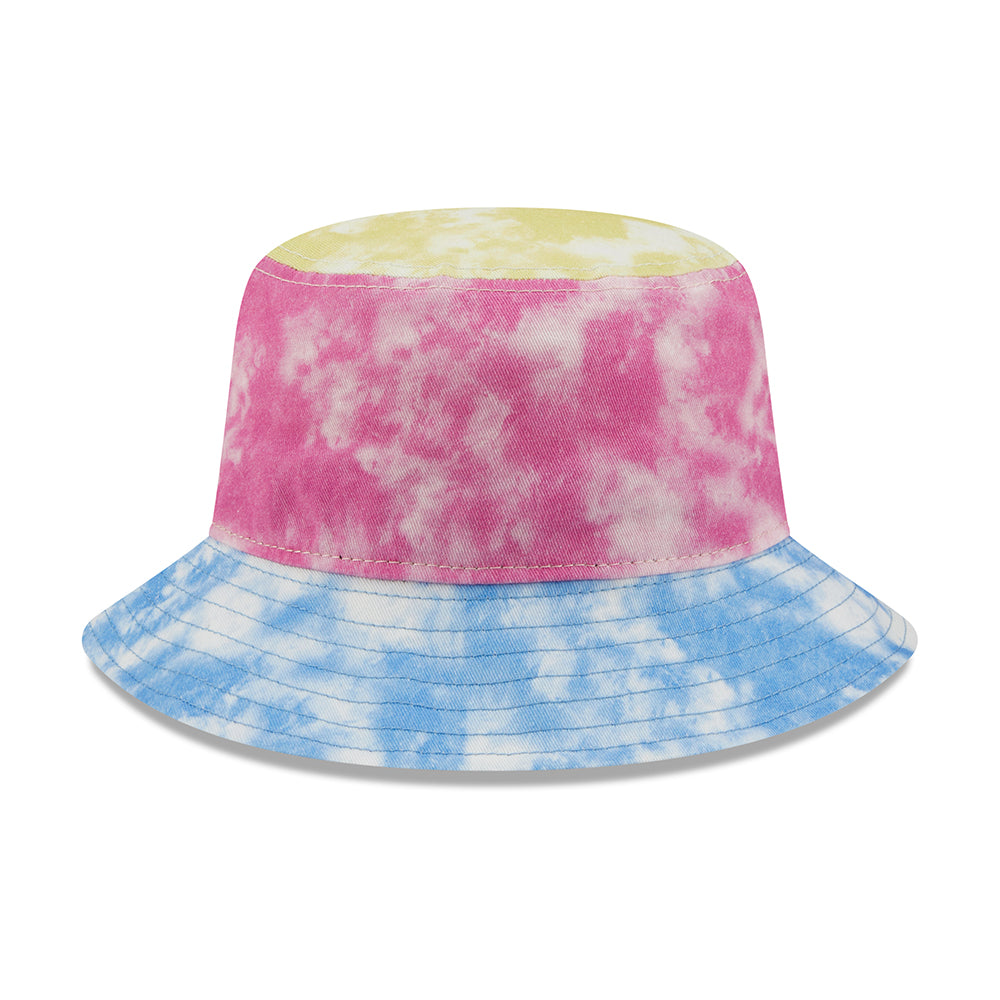 New Era Damen Tapered Fischerhut - Tie Dye - Blau-Rosa-Gelb