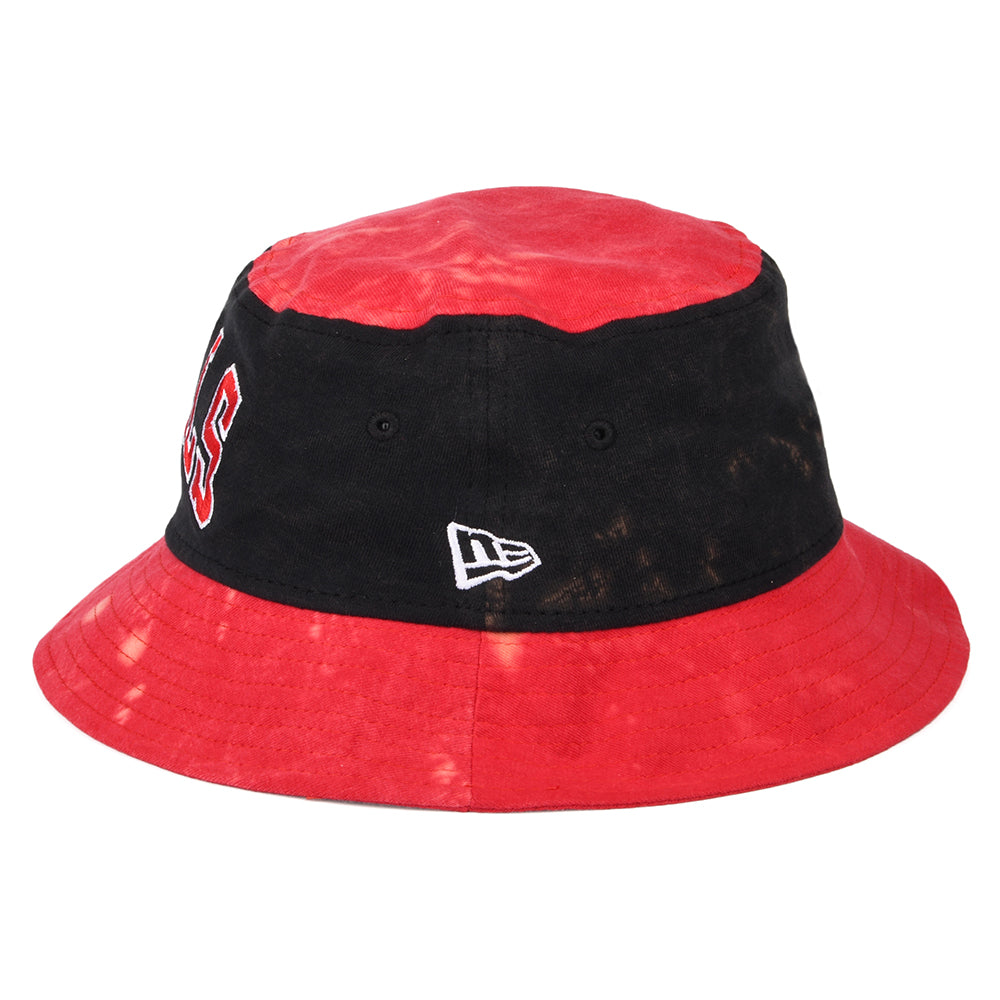 New Era Chicago Bulls Fischerhut - NBA Washed Pack - Rot-Schwarz